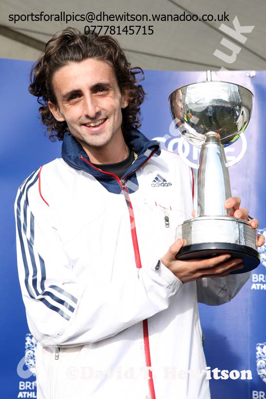 Richard Goodman (Middlesex) winner of the senior mens Inter Counties Cross Country, Cofton Park, Birmingham. Photo: David T. Hewitson/Sports for All Pics